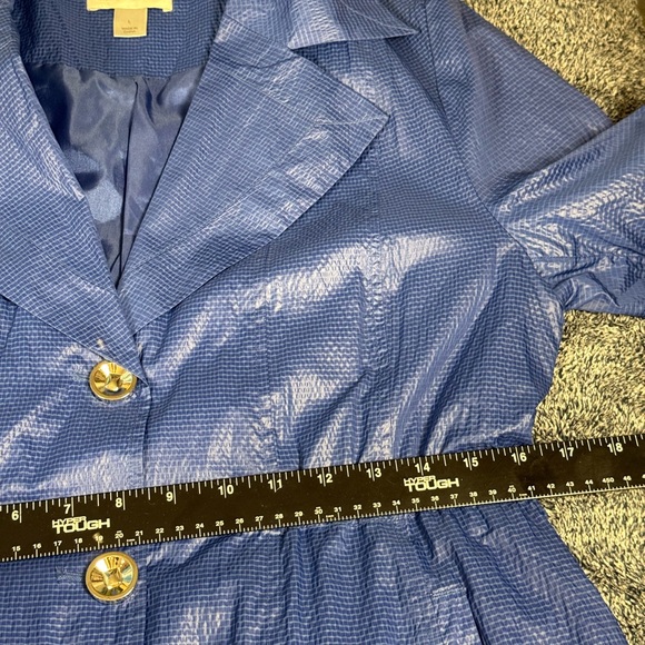 Christopher & Banks Shimmering Blue Blazer HP - Picture 7 of 16